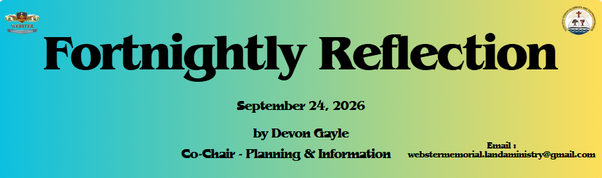 Fortnightly Reflection - September 24, 2026
