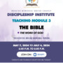 DISCIPLESHIP INSTITUTE TEACHING MODULE 3
