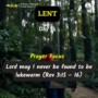 Lenten Prayer Focus – Day 13